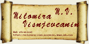 Milomira Višnjevčanin vizit kartica